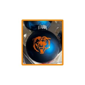 NFL Chicago Bears Glass Holiday Ornament